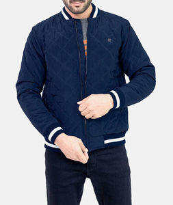 Chaqueta Bomber Casual de Invierno para Hombre, de Alta Calidad, Corte Ajustado, Color Sólido, Estilo Béisbol, Tejido de Punto, Decoración de Bolsillos en la Parte Delantera - Product Image 3