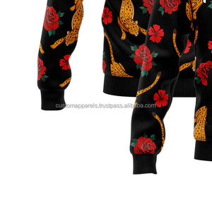 Chaqueta universitaria personalizada con cuello levantado y decoración bordada Mangas en contraste con el logotipo frontal-Team Spirit Wear - Product Image 5