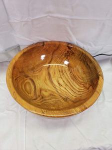 Ensaladera grande de madera hecha a mano, ecológica, de madera natural para frutas, aperitivos, pasta, cocina rústica, vajilla decorativa. - Product Image 3