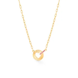 Collier pendentif moderne en or Rhythm Linea - Product Image 3