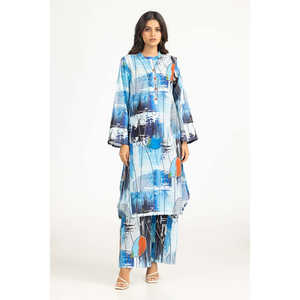 ชุดเซ็ต IUSTTS-778 ผ้าชีฟองพิมพ์ลายลำลองสำหรับฤดูใบไม้ผลิ/ฤดูร้อน - Product Image 4