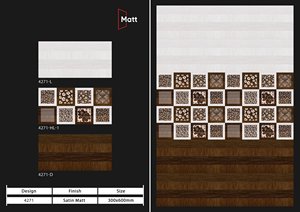 300x600 Gris claro Acabado esmaltado mate Interior Baño Ducha Cocina Porcelana Azulejo de pared de cerámica rústica - Product Image 5