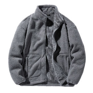 New Autumn Winter Custom Unisex Heavyweight Polar <b>Sherpa</b> Fleece <b>Jacket</b> Zipper <b>Men</b> Polar Fleece Streetwear Casual Wear - Product Image 4