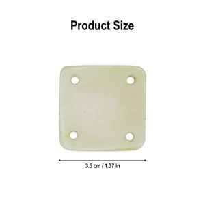 Cartes de tissage d'os Boutons de manchette polis et sculptés - Product Image 5