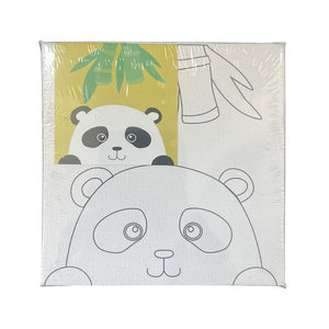 Mikaian 10x10cm peinture par numéros <span class=keywords><strong>dessin</strong></span> animé animal pour enfants art peinture <span class=keywords><strong>à</strong></span> l'huile miniature <span class=keywords><strong>toile</strong></span> et jeu de coloriage - Product Image 1
