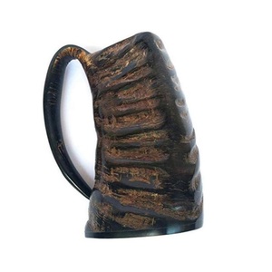 แก้วดื่มไวกิ้งทำจากไม้สำหรับงานหัตถกรรมอินเดียทำจากไม้ฮอร์นสำหรับดื่มเบียร์ - Product Image 6