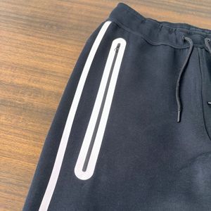 Chándal de algodón reflectante para hombre de marca personalizada 2025, pantalones de chándal gruesos con capucha de alta calidad para invierno con posición de logotipo frontal - Product Image 3