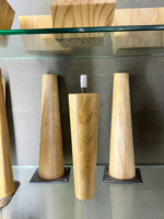 Langlebige Moderne Gummiholz-Möbelbeine - Individuelle Farbe, Hochbelastbar für Sofa, Stuhl, Schrank, Wohnzimmer, Park und Außenbereich