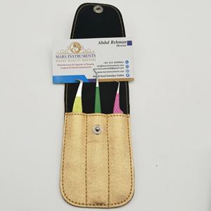 Pinzas para pestañas de acero inoxidable rosa con mango de corazón Pinzas para extensión de pestañas con punta de fibra Nano Grip sostenibles ecológicas - Product Image 3