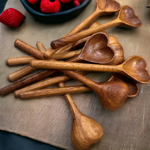 Vente en gros au Vietnam Artisanat et Cuillère en bois naturel Plateau en bois au design unique Plaque en bois avec logo laser fabriqué en Eco2go - Product Image 5