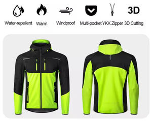 เสื้อออกกำลังกายมีกระเป๋ามีซิปสำหรับผู้ชายเสื้อออกกำลังกายเล่นกีฬาแบบลำลองคอตั้ง - Product Image 5