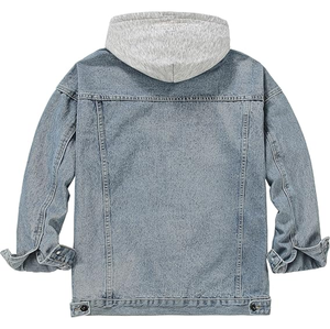 Chaqueta Bomber Vaquera de Invierno para Hombre, Estilo Casual, con Parches y Botones, Talla Grande - Product Image 2