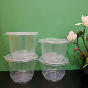 Conteneur alimentaire rond en plastique avec couvercle, fabriqué au Vietnam, en PP transparent – Nouveaux produits été 2024 - Product Image 1