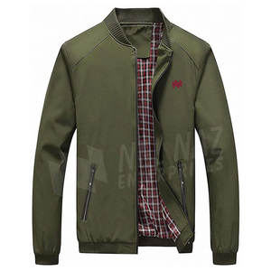 Chaquetas de bombardero de talla grande para hombre hechas a medida Ropa de lona cómoda de alta calidad para cuello alto de invierno - Product Image 1