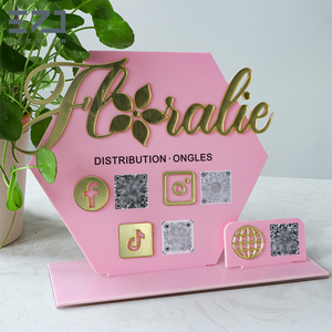 Ezd Tùy Chỉnh Bàn Top Đăng Miễn Phí Đứng Bảng Dấu Hiệu Thương Hiệu Logo Hiển Thị Dấu Hiệu Quảng Cáo Truy Cập Hiển Thị Logo Acrylic Thư Đăng - Product Image 3