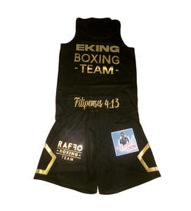 Professional Men's Boxing Shorts Custom Logo 100% Polyester Martial Arts Wear Breathable Sublimation Martial Arts Uniform Washed - Product Image 3