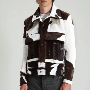 Chaqueta de cuero de pelo de vaca para hombre 2025 vendedor superior abrigo de invierno de cuero Original pesado transpirable ropa de calle de lujo High Street - Product Image 1