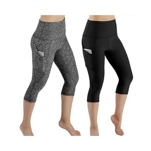 Pantalones de Yoga transpirables de Color sólido para mujer, mallas elásticas de cuatro vías de LICRA para deportes, gimnasio, Fitness, mallas de trabajo - Product Image 6