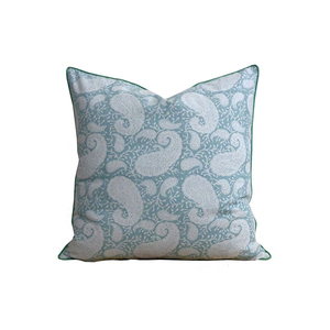 Exquisito bloque de mano impreso 100% algodón muebles de exterior cojines rayas Festival patrón tejido técnica precio al por mayor - Product Image 5