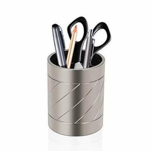 New Arrival Stainless Steel Silver Finish Modern Single Tier Tabletop <b>Pen</b> Holder for Office and School Use - Product Image 6