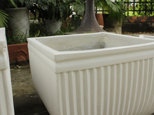 High Quality GRC Concrete 3-Piece Customizable Shape Flower Pot Set Best Price Direct From Vietnam Supplier <b>for</b> Garden Planters - Product Image 4