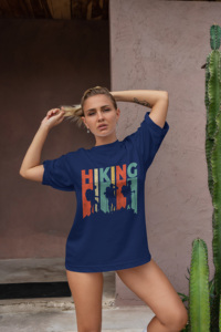 Camiseta Oversize de Color Liso con Estampado para Senderismo, Venta al por Mayor 2026, para Mujer, Alta Calidad, 240 g/m², 100% Algodón, Secado Rápido, Transpirable - Product Image 5