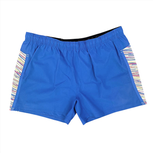 กางเกงขาสั้นรักบี้สำหรับผู้ใหญ่กางเกงขาสั้นรักบี้แบบเย็บตะเข็บคู่สีฟ้า - Product Image 1