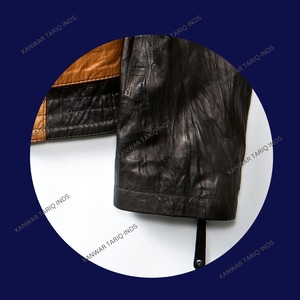 Personnalisé hommes 350 GSM poids lourd français éponge à capuche fermeture éclair pull hiver cuir luxe vestes grande taille hommes vestes - Product Image 6