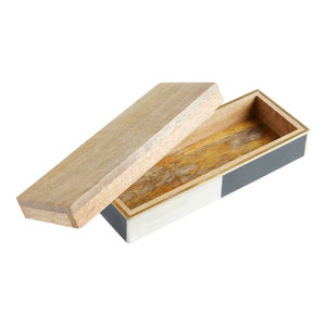 Boîte à stylos en bois faite à la main de haute qualité en bois de résine avec applicabilité de salon pour les cadeaux de bijoux d'entreprise - Product Image 2