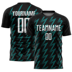เสื้อฟุตบอลแบบสั่งตัดสำหรับทุกเพศเสื้อฟุตบอลแห้งเร็วระบายอากาศได้ดีชื่อผู้เล่นฟุตบอลสำหรับผู้ใหญ่ - Product Image 3