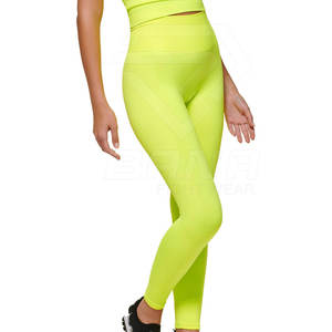 Mallas suaves de cintura alta lisas personalizadas coloridas de alta calidad para correr, ciclismo, Yoga, mallas personalizadas para mujeres y niñas - Product Image 6