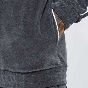 Chándal para correr de terciopelo personalizado para hombre, chándal de terciopelo cálido transpirable de diseñador de lujo de talla grande para hombre - Product Image 4