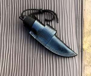 Couteau de chasse industriel en acier au carbone avec fourreau, lame fixe, survie en camping, manche en micarta OEM, survie en plein air, camping - Product Image 3