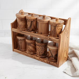 <b>Decorative</b> Kitchen Storage <b>Wooden</b> Spice <b>Box</b> For Countertop Organization Enhancing Interior Warmth - Product Image 6