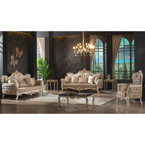 Conjunto de sofá moderno de lujo, conjunto de sofás de tela de cuero, de terciopelo clásico, de gama alta, para sala de estar - Product Image 6