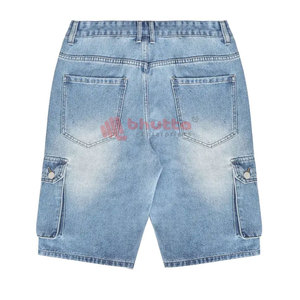 Customized Manufacturer's Loose Fit <b>Men's</b> Zipper Fly Gym <b>Shorts</b> 100% Cotton Heavyweight Denim <b>Short</b> <b>Jeans</b> - Product Image 5