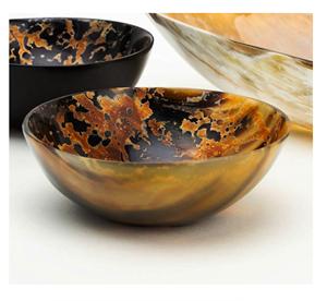 Natural Buffalo Horn Dish Rustic Modern Oval and Round Shapes for Parties and <b>Shaving</b>-Handcrafted <b>Bowls</b> - Product Image 2