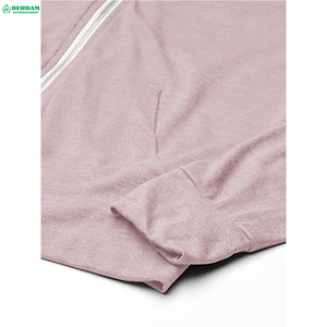 Sudadera con capucha y cremallera personalizada al por mayor, unisex, cómoda para actividades al aire libre, ropa casual térmica 100% - Product Image 3