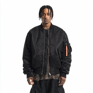 Chaqueta Bomber de Satén MA 1 para Hombre, Ropa de Abrigo de Invierno, Reversible, Color Personalizable en la Parte Delantera, Alta Calidad - Product Image 3