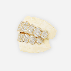 ที่กำหนดเอง Vs ความคมชัดเพชร Grillz มือชุดเพชรธรรมชาติทอง Grillz - Product Image 2