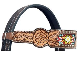 Alta qualità in pelle occidentale Headstall con perline e Tack equestre per le corse di cavalli e l'equitazione ad un prezzo eccellente - Product Image 6