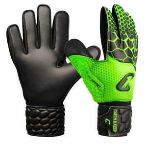 Gants de football professionnels respirants en gros pour l'entraînement – Meilleurs gants de gardien de but personnalisés en polyester/latex à doigts complets pour l'extérieur - Product Image 1