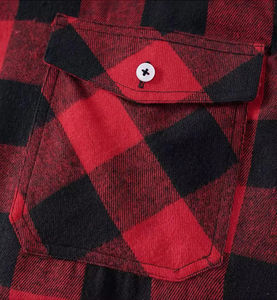 High Quality 100% Cotton <b>Men</b> <b>Flannel</b> <b>Shirt</b> Full Sleeves Autumn Knitted Logo Printed Anti-Pilling OEM Service - Product Image 1