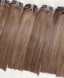 Extensions de cheveux vietnamiens Remy Double trame de couleur chaude pour les femmes africaines Styles droits soyeux prix de gros cheveux de trame - Product Image 3