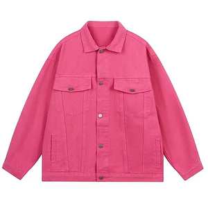 Veste en jean pour hommes de haute qualité surdimensionné à la mode vêtements décontractés pour hommes vestes en jean en bas quantité minimale de commande vente en gros - Product Image 1