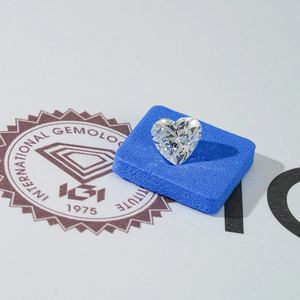 Fournisseurs indiens de diamants de haute qualité, 2,13 ct/pièce, clarté VVS2, couleur E, certifiés IGI, diamants de laboratoire cultivés en CVD, taille cœur, en vrac, vente en gros - Product Image 1