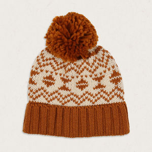 OEM Unisex Winter Warm <b>Knitted</b> Acrylic Jacquard Beanie Custom Logo Eco-Friendly Travel Design Handmade <b>Bobble</b> <b>Hat</b> Ski Applicable - Product Image 4