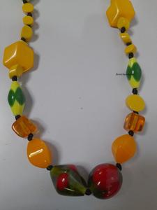 Nuevo collar de moda hecho con cuentas de resina Collar de cuentas de colores caramelo de moda collar de cuentas de resina geométrica todos los colores - Product Image 6