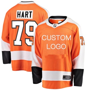 Vente en gros de chemises de hockey sur glace avec logo personnalisé ensembles de sports d'équipe décontractés et respirants en taille supérieure technologie de sublimation UPF 50 - Product Image 1