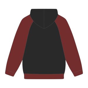 Sudadera con Capucha de Manga Raglán con Bordado Chenille de la Hermandad Griega Delta Divine Nine, Estilo Universitario, para Estudiantes Negros de HBCU - Product Image 3